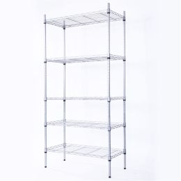 5-Shelf Adjustable;  Heavy Duty Storage Shelving Unit ;  Steel Organizer Wire Rack