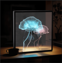 3D Hologram Projection Light (Frame: Yes)
