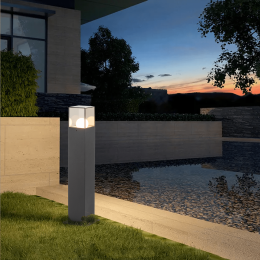 Inowel Landscape Path Lights with E26 Bulb Base(Bulb not Included) Modern Pathway Light Driveway Lights Wired 12226 (Color: Grey)